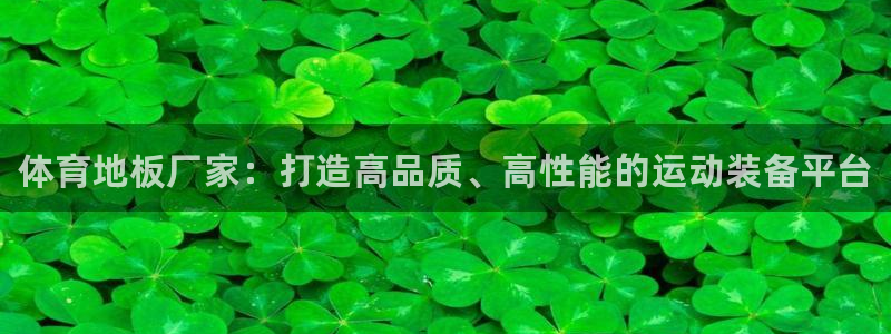 yy易游官网下载：体育地板厂家：打造高品质、高性能的运动装备
