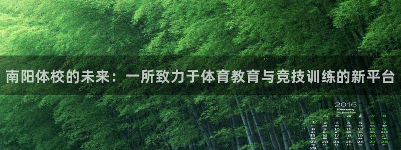 海南yy易游官网下载发展怎么样：南阳体校的未来：一所