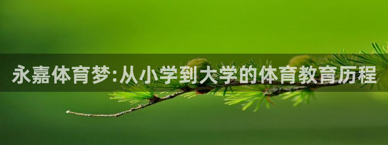 yy易游官方正版app娱乐代理怎么样：永嘉体育梦:从小学到大